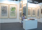 2012年《北京国际艺术博览会》上的吴月霖“风起云烟动艺术展”