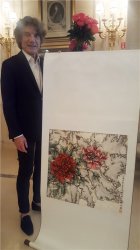 卡地亚国际创始人科朗丁 · 基多收藏画家何颖作品