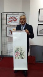 2018年印度外交部秘书长，前驻法大使Kanwal Sibal 收藏艺术家何颖作品